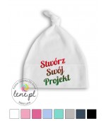 Czapeczka niemowlęca z własnym nadrukiem                           