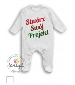 Pajac niemowlęcy z własnym nadrukiem rozmiary od 62 do 80