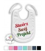 Śliniak niemowlęcy z własnym nadrukiem